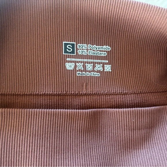 Rust Ribbed Two-Piece Set - Picture 5 of 5